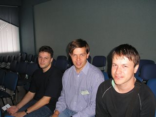 Участники конференции: S.Shneer, V.Wachtel, D.Denisov.