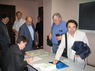 Участники конференции: E.Presman, V.Yurinsky, A.Semenov, S.Foss, D.Kim.