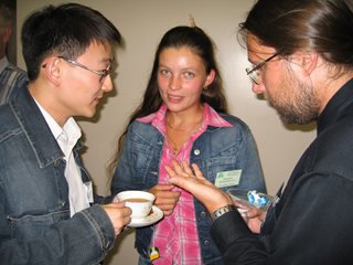 Участники конференции: D.Kim, N.Borodikhina, A.Bystrov.