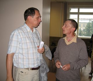 Участники конференции: S.Foss, G.Tsitsiashvili.