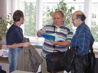 Участники конференции: L.Rozovsky, A.Zaitsev, M.Lifshits.