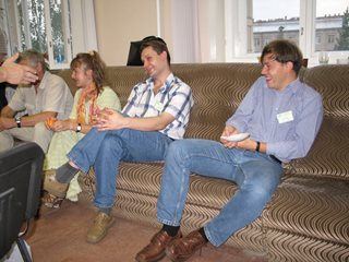 Участники конференции: E.Baklanov, V.Wachtel.