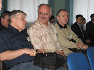 Участники конференции: V.Yurinsky, V.Topchii, V.Vatutin.