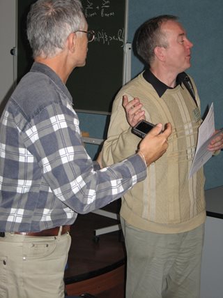 Участники конференции: V.Lotov, V.Vatutin.