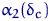 $\alpha_2(\delta_c)$