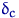 $\delta_c$