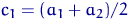 $c_1=(a_1+a_2)/2$
