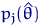$p_j(\hat\theta)$