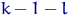 $k-1-l$