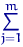 $\sum\limits_{j=1}^m$