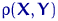 $\rho({\mathbf X},{\mathbf Y})$