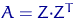 $A=Z{\cdot}Z^T$