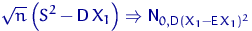 $\sqrt{n}\left(S^2-{\mathsf D}\, X_1\right)\Rightarrow {\mathsf N}_{0,{\mathsf D}\,(X_1-{\mathsf E}\, X_1)^2}$
