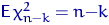 ${\mathsf E}\,\chi^2_{n-k}=n{-}k$