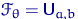 $\mathscr F_\theta= {\mathsf U}_{a,b}$