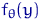 $f_\theta(y)$