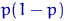 $p(1-p)$