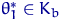 $\theta^*_1\in K_b$