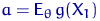 $a={\mathsf E}_\theta\, g(X_1)$