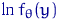 $\ln {f_{\theta}(y)}$