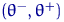 $(\theta^-,\theta^+)$