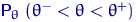 ${\mathsf P}_\theta\,\left(\theta^- < \theta < \theta^+\right)$