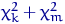 $\chi^2_k+\chi^2_m$