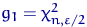 $g_1=\chi^2_{n,\varepsilon/2}$