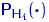 ${\mathsf P}\,{\!}_{H_i}(\pmb \cdot)$