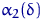 $\alpha_2(\delta)$