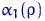 $\alpha_1(\rho)$