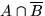$A\cap \overline B$