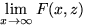 $\lim\limits_{x\to\infty}F(x,z)$