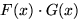 $F(x)\cdot G(x)$