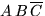 $A\,B\,\overline C$