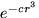 $e^{-cr^3}$