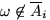 $\omega\not\in\overline A_i$