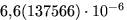 $6{,}6(137566)\cdot 10^{-6}$